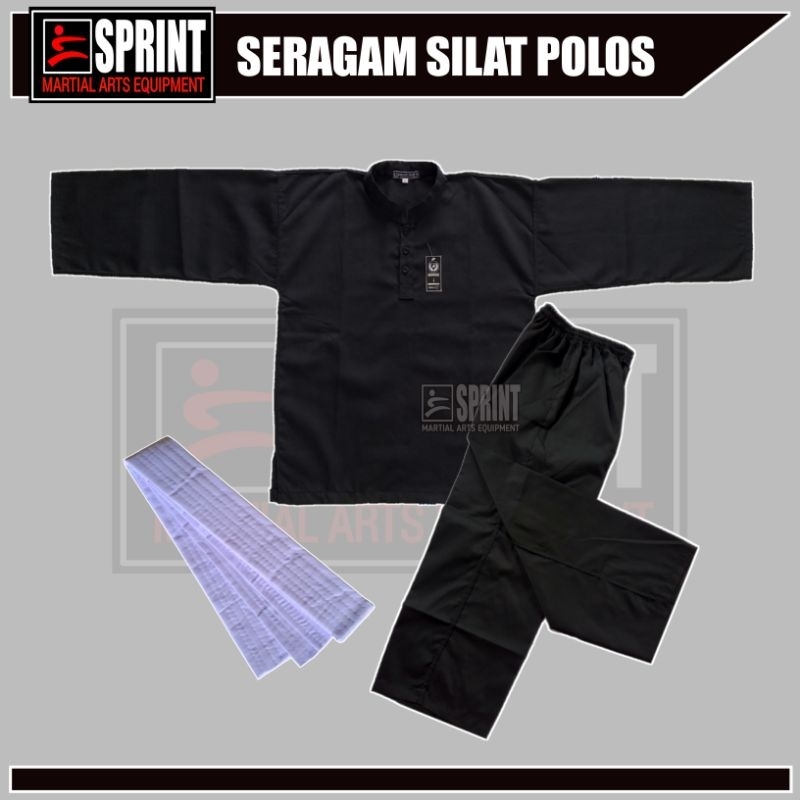 เสื้อสีลมดําธรรมดาไม่มีโลโก้-ชุดนักเรียนศักดิ์สิทธิ์-แอตทริบิวต์สีเรียบพร้อมปุ่มครบชุด