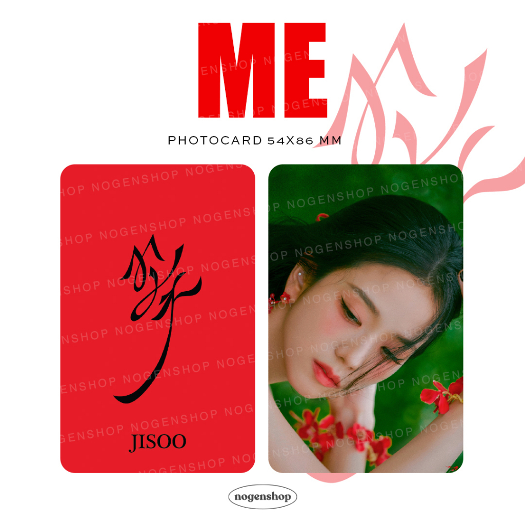 BLACKPINK BP JISOO ME FLOWER PC PHOTOCARD [FANMADE]
