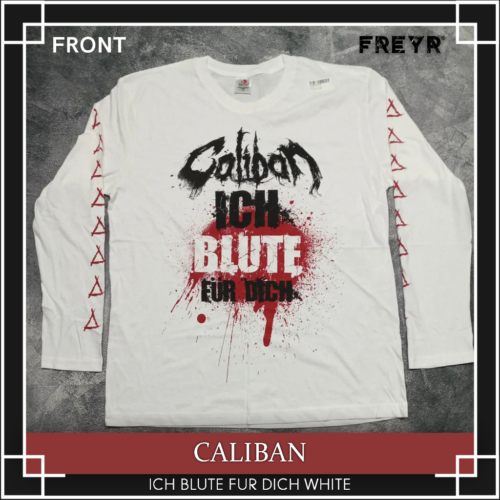เสื้อยืดวง Caliban - Ich Blute Für Dich White Original
