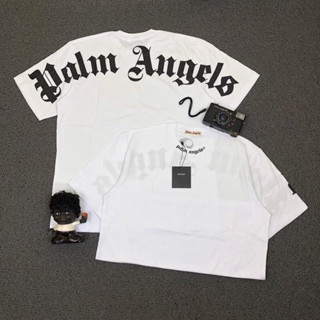 เสื้อยืด พิมพ์ลายโลโก้ PALM ANGELS BACK สีขาว