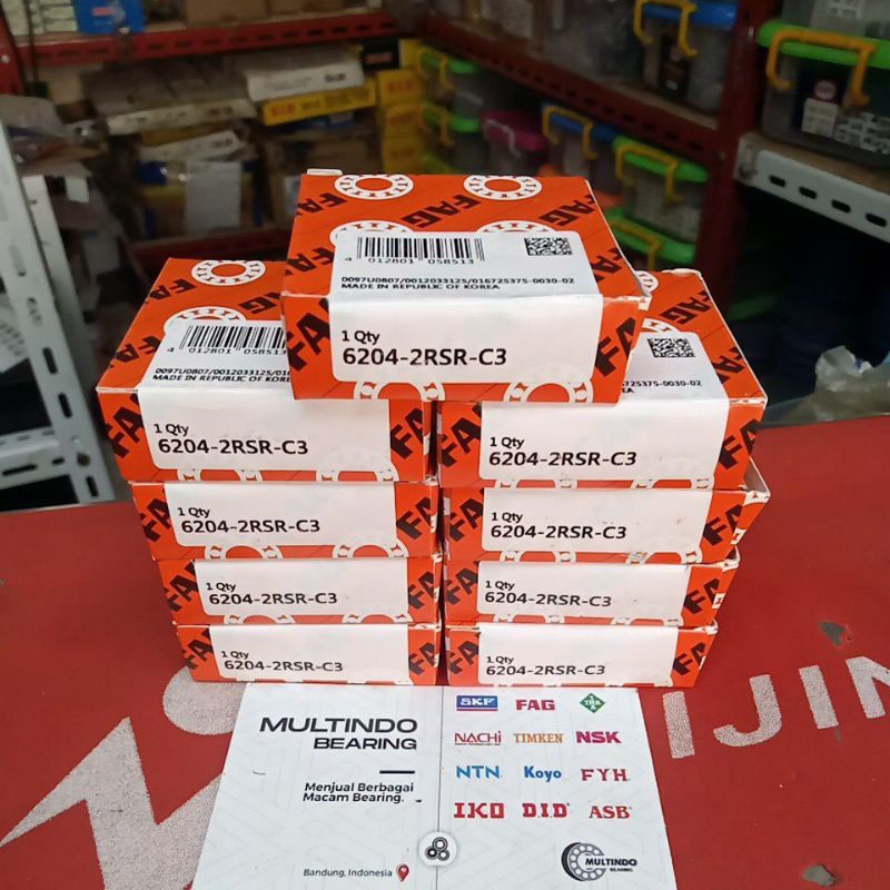 แบริ่ง 6204 C 2HRS C3 / 2RS FAG ORIGINAL