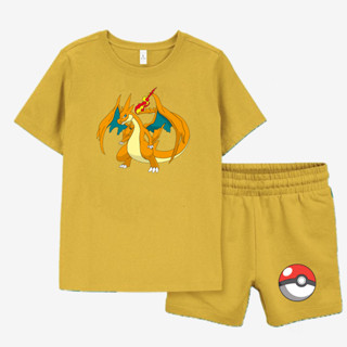 เสื้อยืด ลายโปเกมอน Charizard สําหรับเด็ก