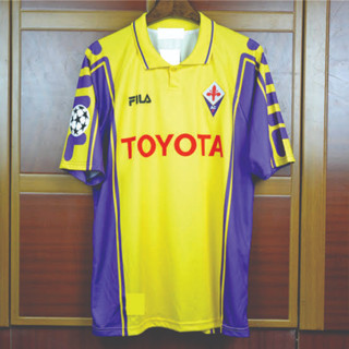 เสื้อกีฬาแขนสั้น พิมพ์ลาย Fiorentina Jersey 1999 3rd