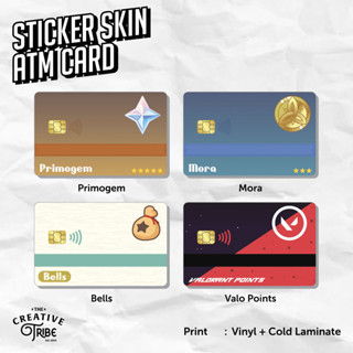 สติกเกอร์ไวนิล ATM Debit Credit Emoney Flazz สําหรับเล่นเกม