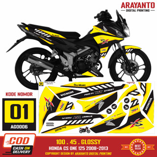 สติกเกอร์กราฟฟิค ลอกออกได้ สําหรับ Honda CS ONE 125 2008-2013 Ag006