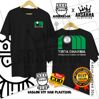 เสื้อยืด ผ้าฝ้าย พิมพ์ลาย Tirta Dharma v2 Distro Combed 30s - Arsakha สําหรับผู้ชาย