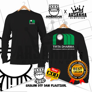 เสื้อยืดแขนยาว ผ้าฝ้าย ลาย Tirta Dharma v2 Distro Combed 30s - Arsakha สําหรับผู้ชาย