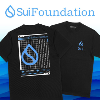 เสื้อยืด พิมพ์ลาย Crypto "SUI Streetwear" SUI Foundation SuiFrens SUI Capybara Crypto SUI