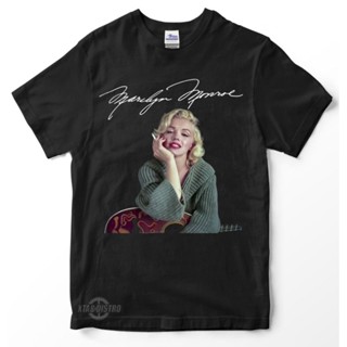 เสื้อยืด พิมพ์ลาย Marilyn MONROE สีบลอนด์ พรีเมี่ยม