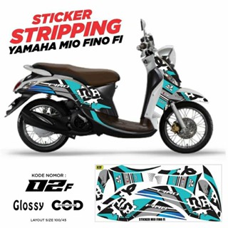 สติกเกอร์รูปลอก fino 125 striping yamaha fino fi fino tahilland