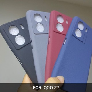 เคสโทรศัพท์มือถือ ซิลิโคนนุ่ม กันกระแทก พร้อมที่ตั้งวาง สําหรับ IQOO Z7 5G Z7X 5G