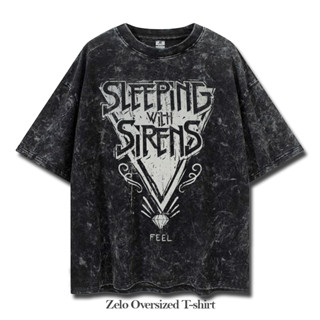 เสื้อยืด ขนาดใหญ่ พิมพ์ลาย Sleeping With Sirens SWS