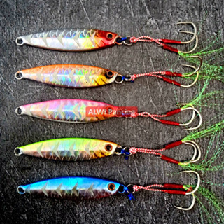 จิ๊กเหยื่อโลหะ 30GR GID+DOUBLE ASSIST HOOK~Jigpara สั้น/บาง