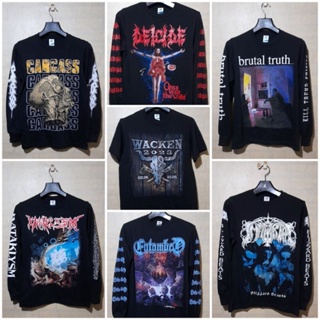 เสื้อยืด ENTOMBED/WACKEN/BROKEN HOPE/DEICIDE/MESSIAH/KATAKLYSM/CRADLE/IMMORTAL/RDP/BRUTAL TRUTH/BLACK LABEL SOCIETY