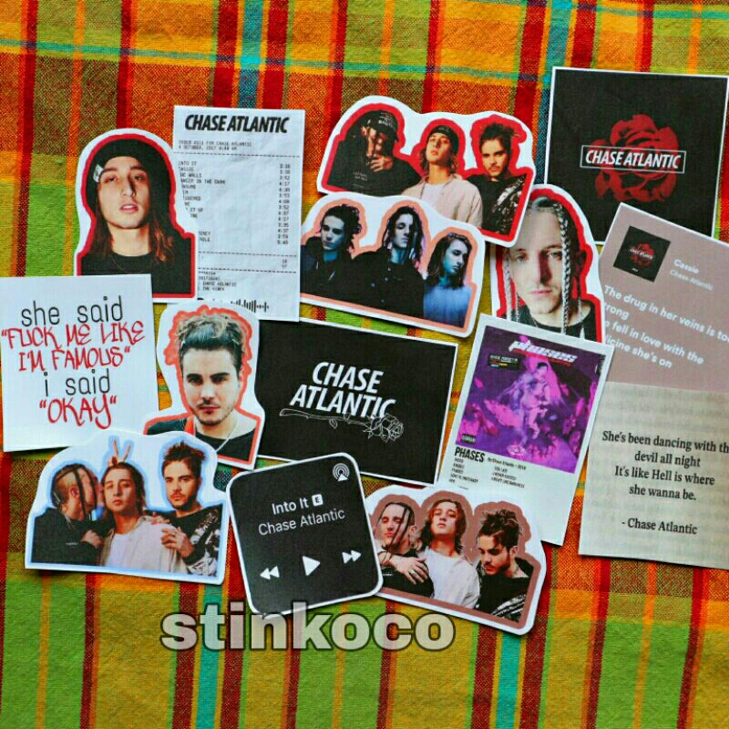 [15 ชิ้น] สติ๊กเกอร์ CHASE ATLANTIC/CHRISTIAN เนื้อหา ANTHONY 15 สติ๊กเกอร์