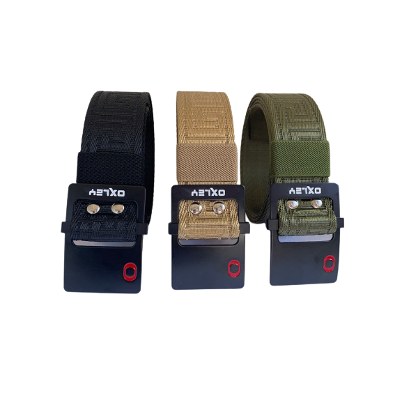 เข็มขัดหัวเข็มขัด Neo Okley พร้อมสายพานหัวเหล็กลาย