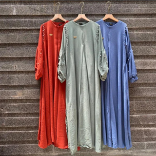 Sari fashion - Azizah dress Women 1140 Gamis Lebaran 2023 (ฟรี)