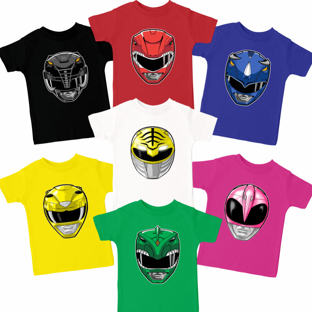 เสื้อยืด ลายการ์ตูนอนิเมะ Sakazuki ZYURANGER MIGHTY MORPHIN POWER RANGERS สําหรับเด็ก