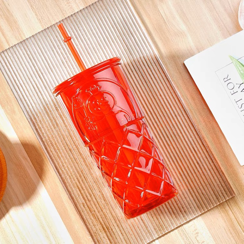 MERAH Mixue ขวด Tumblr แก้วแดง 550ML
