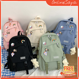 TAS RANSEL BACKPACK WANITA FASHION KOREA IMPORT K0115 3020 ANTI AIR SEKOLAH KULIAH KERJA TERBARU