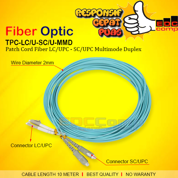 OM3 LC-SC Duplex Fiber Optic Patchcord/OM3 FO 5-15 M