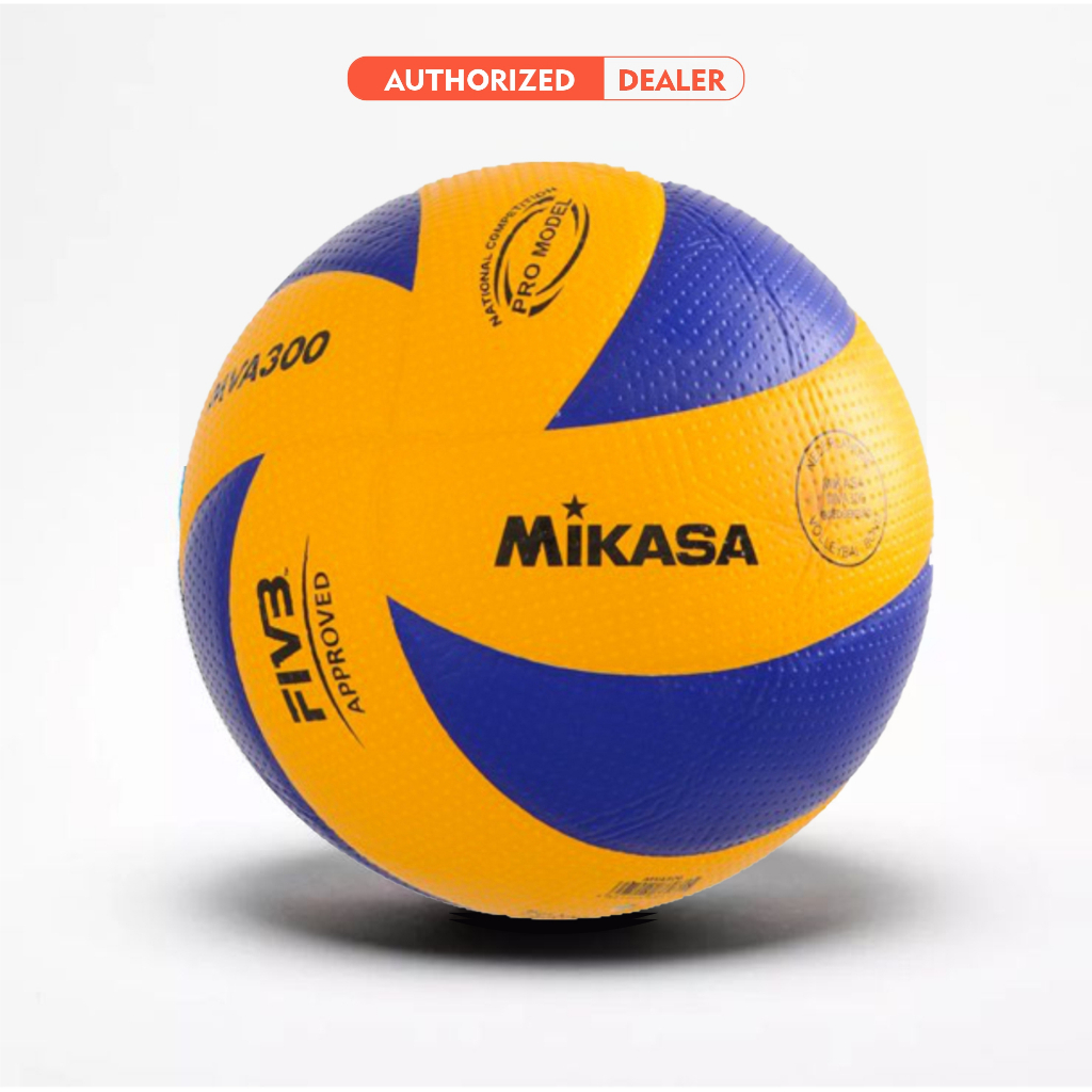 วอลเลย์บอล MIKASA MVA 300 ORIGINAL วอลเลย์บอล Mikasa นําเข้าดั้งเดิม โบนัสเน็ตและวาล์ว
