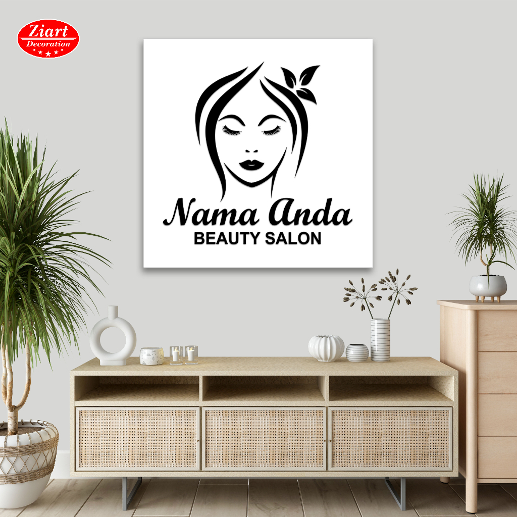 WDS9 PVC อะคริลิคนูนโลโก้ธุรกิจ Salon