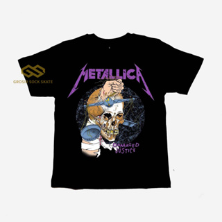 เสื้อยืด พิมพ์ลาย BAND METALLICA Music สําหรับเด็ก อายุ 1-12 ปี