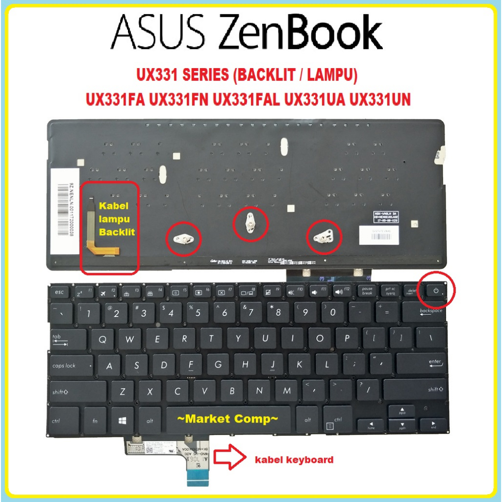 คีย์บอร์ดแล็ปท็อป สําหรับ Asus ZenBook 13 UX331 UX331F UX331FA UX331FAL UX331FN UX331U UX331UA UX331UN UX331 UX331UA UX331UN UX331FAL UX331U UX331F ZenBook UX331U UX331F ZenBook UX331 UX331UN Ux3331Fa UX331FN UX331U UX331F ZenBook 13ux331f ZenBook