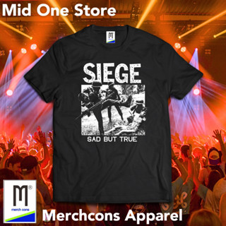 ป้ายแท็ก M174 KAOS BAND SIEGE MERCHCONS SIZE Outside KAOS MUSIK DISTRO