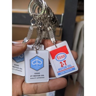 พวงกุญแจ VESPA KEYCHAIN VESPA ORIGINAL NOS EX DEALER OIL ESSO