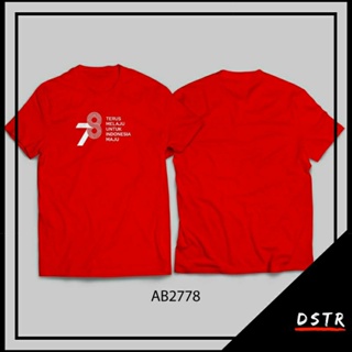 เสื้อยืด ลายครบรอบ 78 ปี RI สไตล์อินโดนีเซีย ไซซ์ XS-6XL AB2778