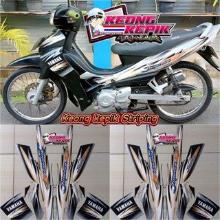 สติกเกอร์ LIS BODY รถจักรยานยนต์ YAMAHA JUPITER Z BURHAN 2007 มาตรฐาน ORI SILVER สีดํา สีทอง