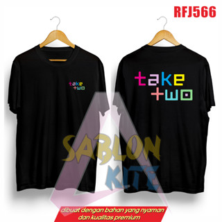 โฟโต้การ์ดฟรี! เสื้อยืด ลาย Take two sablon RFJ566 jimin jungkook suga