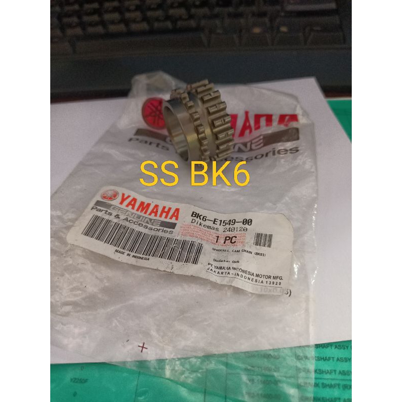 โซ่เกียร์ลูกเบี้ยว gigi teming krek เป็น vixion r 155 r15 v3 ฝา wr 155 ori bk6 e1549 00