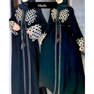 ชุดเดรสแม็กซี่ ปักลาย Abaya Saudi Arabia Dubai Haidy แฟชั่นสําหรับสตรีชาวมุสลิม