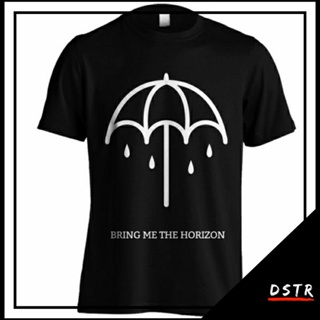 เสื้อยืดแขนสั้น พิมพ์ลาย Kaos Baju Band Bring Me The Horizon BMTH สีดํา ไซซ์ XS-6XL BX0419