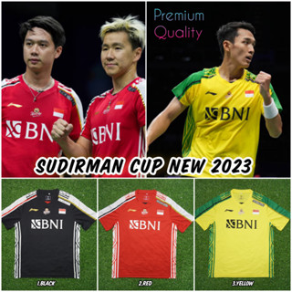 เสื้อกีฬาแบดมินตัน ลายทีมชาติอินโดนีเซีย Sudirman Cup