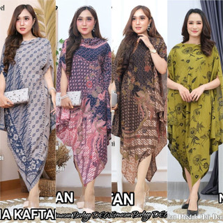 KAFTAN BATIK ASIMETRIS NEENA PARIS / DRESS BATIK SOLO / BAJU KONDANGAN TERBARU / BAJU WISUDA / DRESS BATIK SOLO JUMBO / BATIK WANITA SOLO
