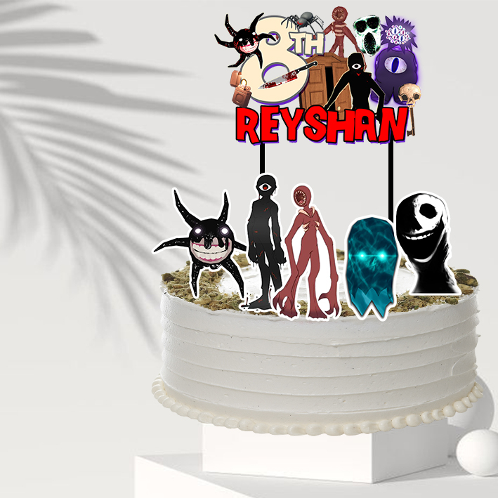 Ro Blox Doors - เค้กวันเกิด Topper / ตกแต่งเค้กวันเกิด