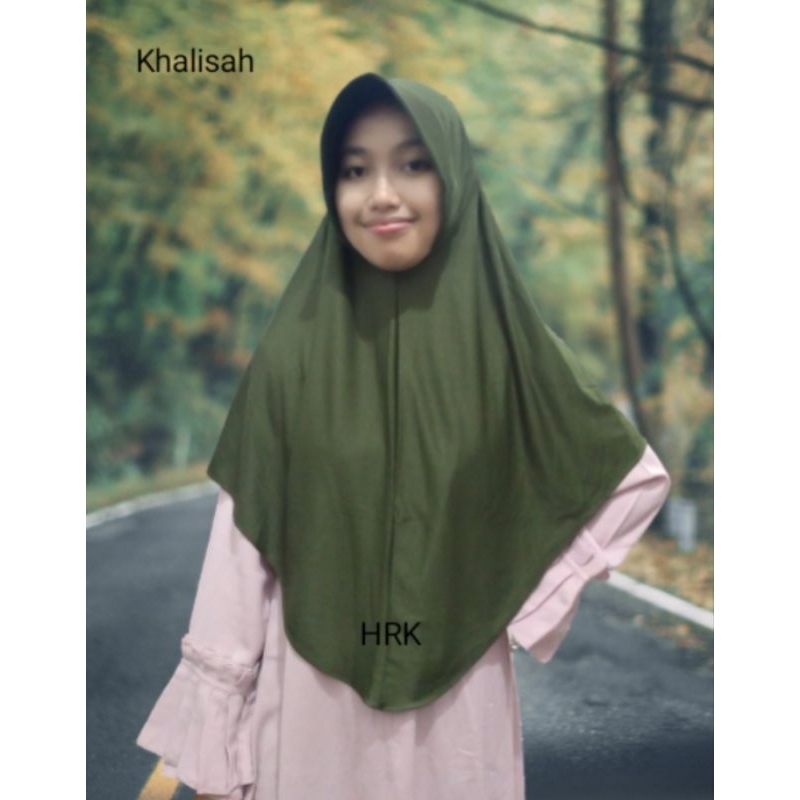 Bergo Hamidah (L) เสื้อฮิญาบสําเร็จรูปแบบยาว Khalah Bergo Daily Instant HRK Geblus Hijab