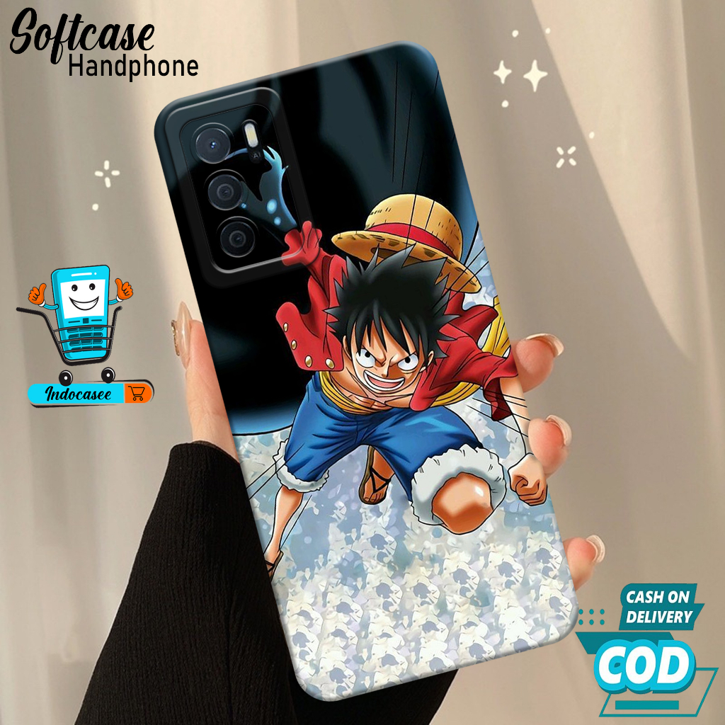 เคส Hp Softcase Oppo A16 Case Hp Oppo A16 Silicone Hp Oppo A16 Casing Oppo A16 Cool Cartoon Motif - 