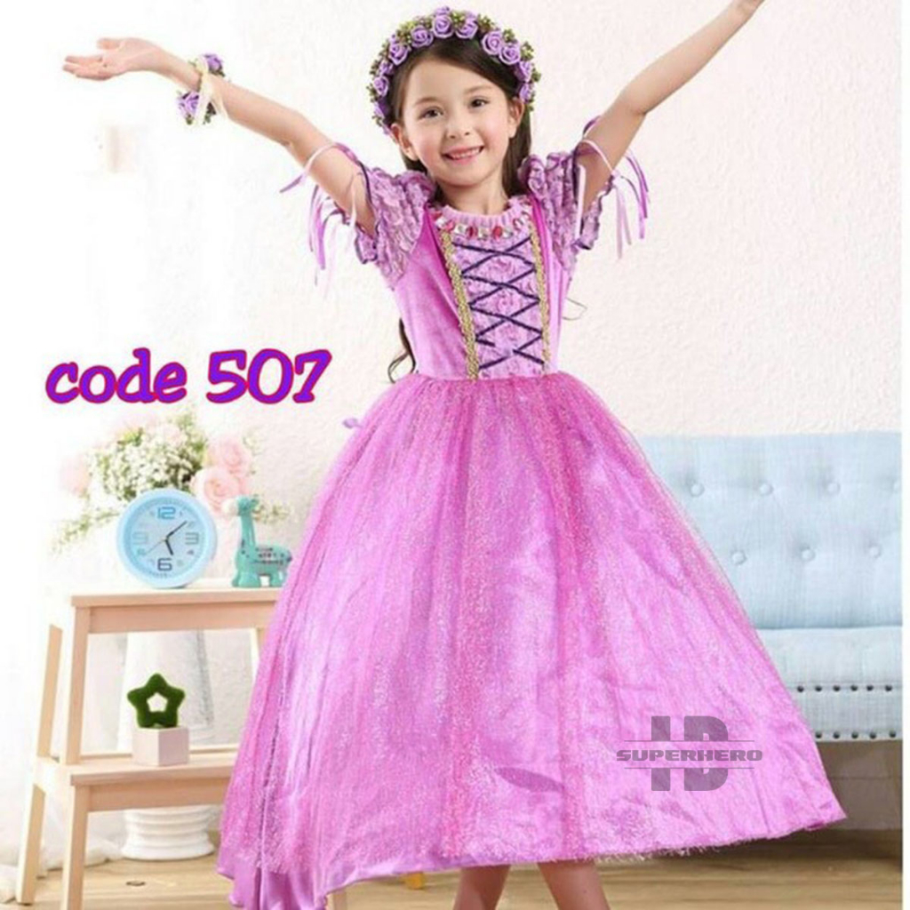 CHILDRENS RAPUNZEL COSTUMES GIRLS BIRTHDAY DRESS CHILDRENS BIRTHDAY DRESS GIRLS RAPUNZEL CLOTHES PAR