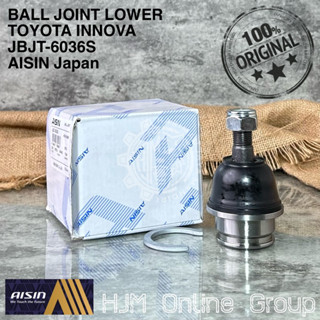 ลูกหมากปีกด้านล่าง INNOVA FORTUNER HILUX JBJT-6036S AISIN ญี่ปุ่น