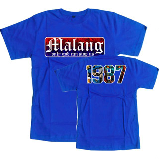 เสื้อยืด ลาย Are ma malang only god can sto us สีฟ้า