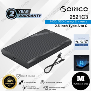 Orico เคส HDD SSD Enclosure 2.5 USB 3.0 เป็น USB-C 3.1-2521C3