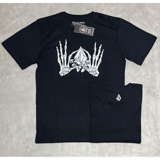 เสื้อยืด ลาย Amd 695 VOLCOM SURFING สีดํา สําหรับผู้ชาย