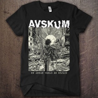 เสื้อยืด พิมพ์ลาย AVSKUM PUNK BAND