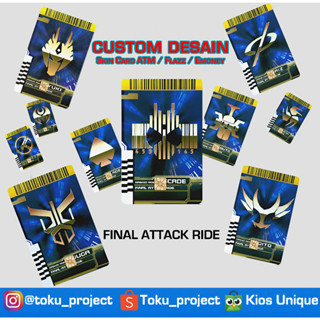 การ์ดเกม ATM Kamen Rider Decade Final Attack Ride แบบกําหนดเอง