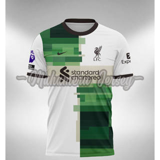 เสื้อกีฬาแขนสั้น ลายทีม Liverpooll Away 2023 2024